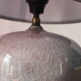 Purple ceramic ball lamp