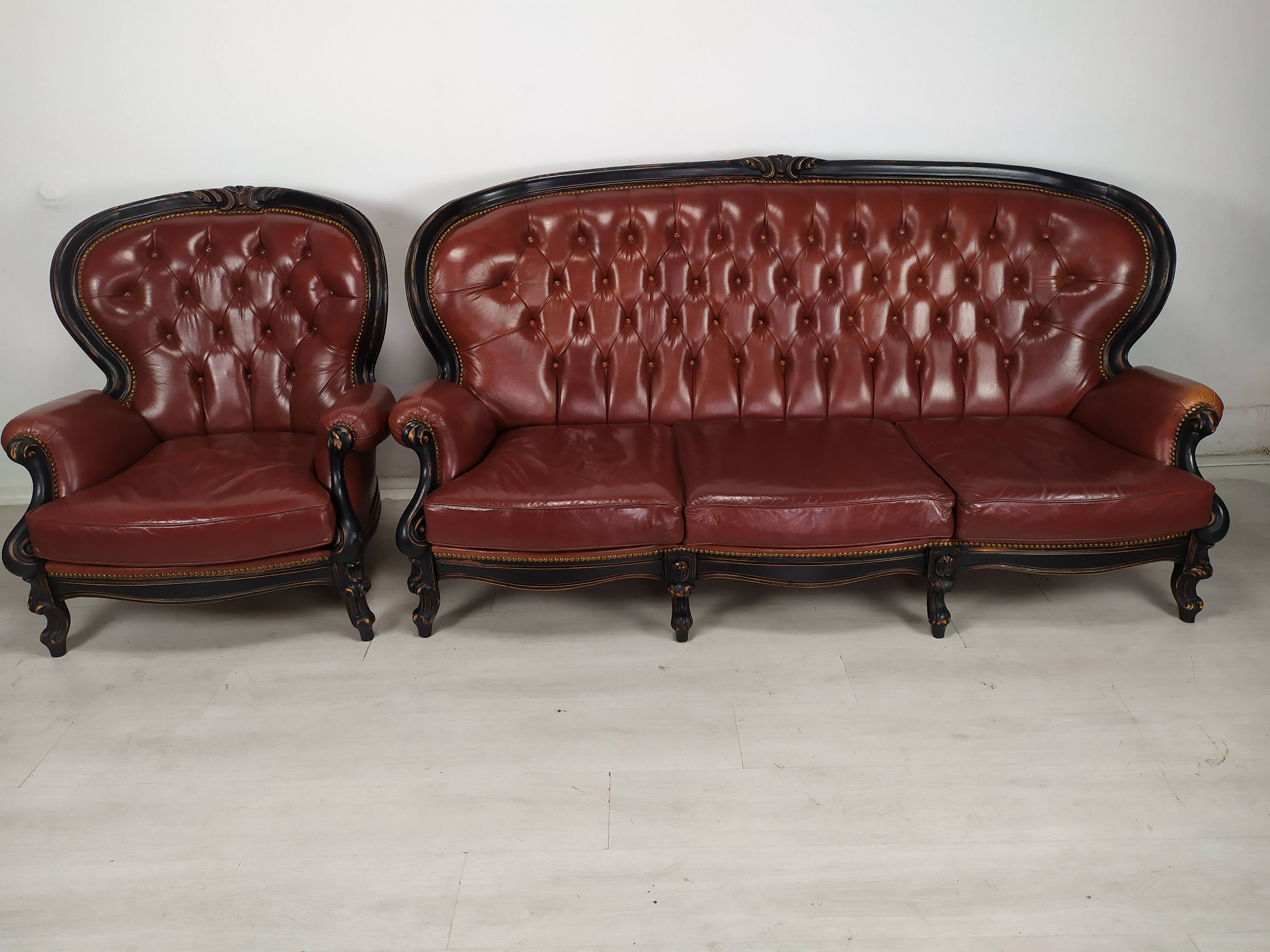 Salon Chesterfield burgundy