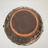 German Blue, Brown, Green & White Ceramic Amphora Vase, 1970s