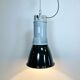 Black Enamel Vintage Industrial Pendant Lamp, 1960s