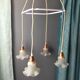 Suspension tulipes en verre