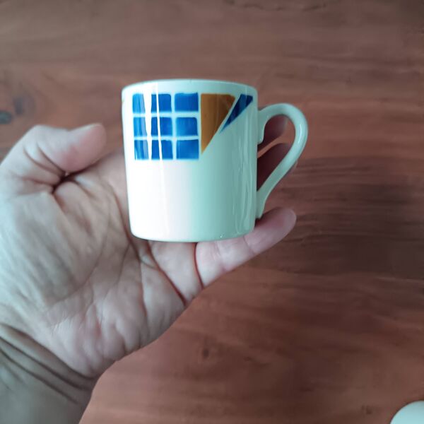 Rare! Service à café complet Badonvillers vintage 1950 motif congo