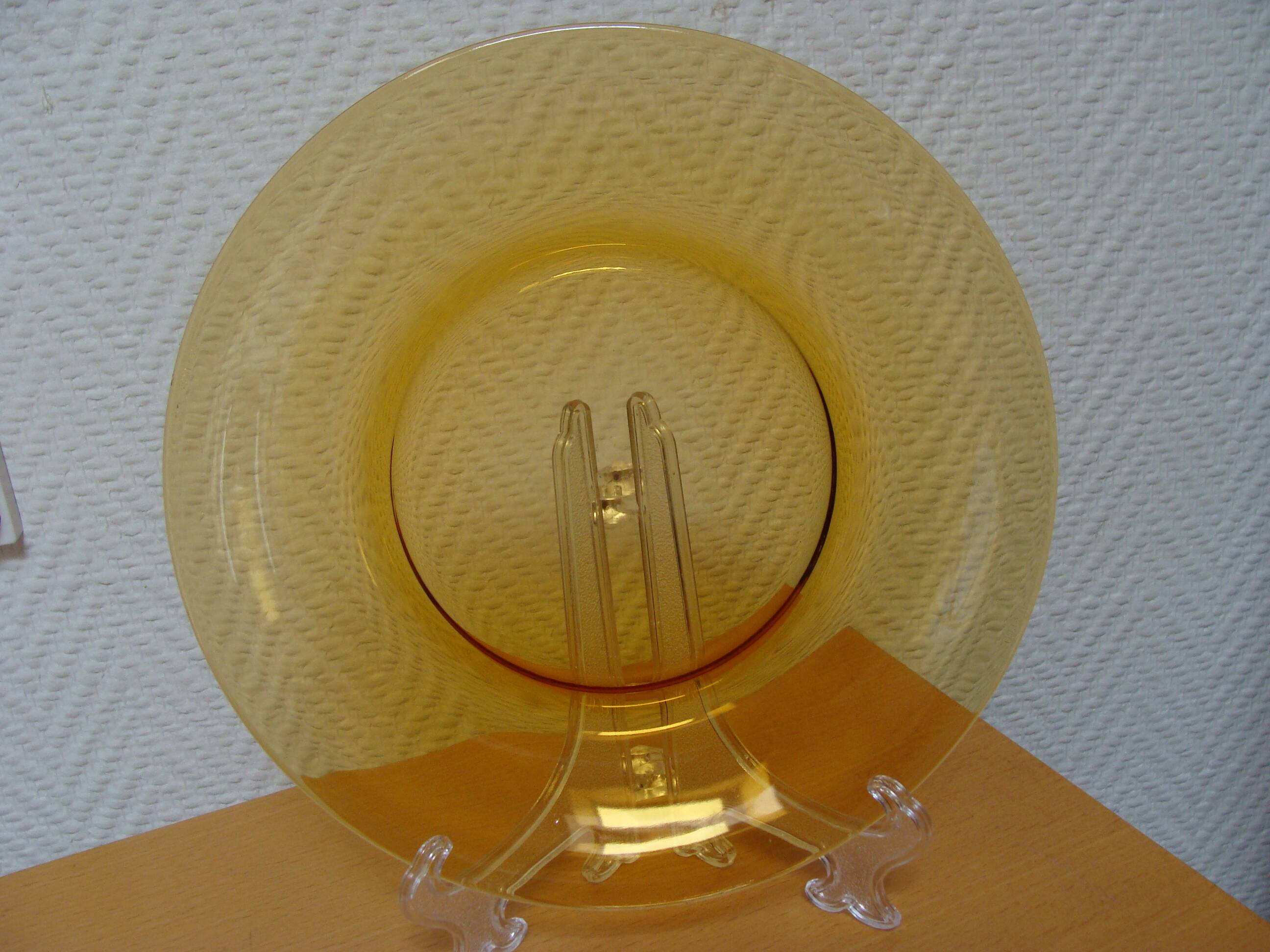 Vereco glass dessert plates