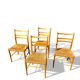 Set of 4 Scandinavian Gemla chairs. Gracell model by Yngve Ekström