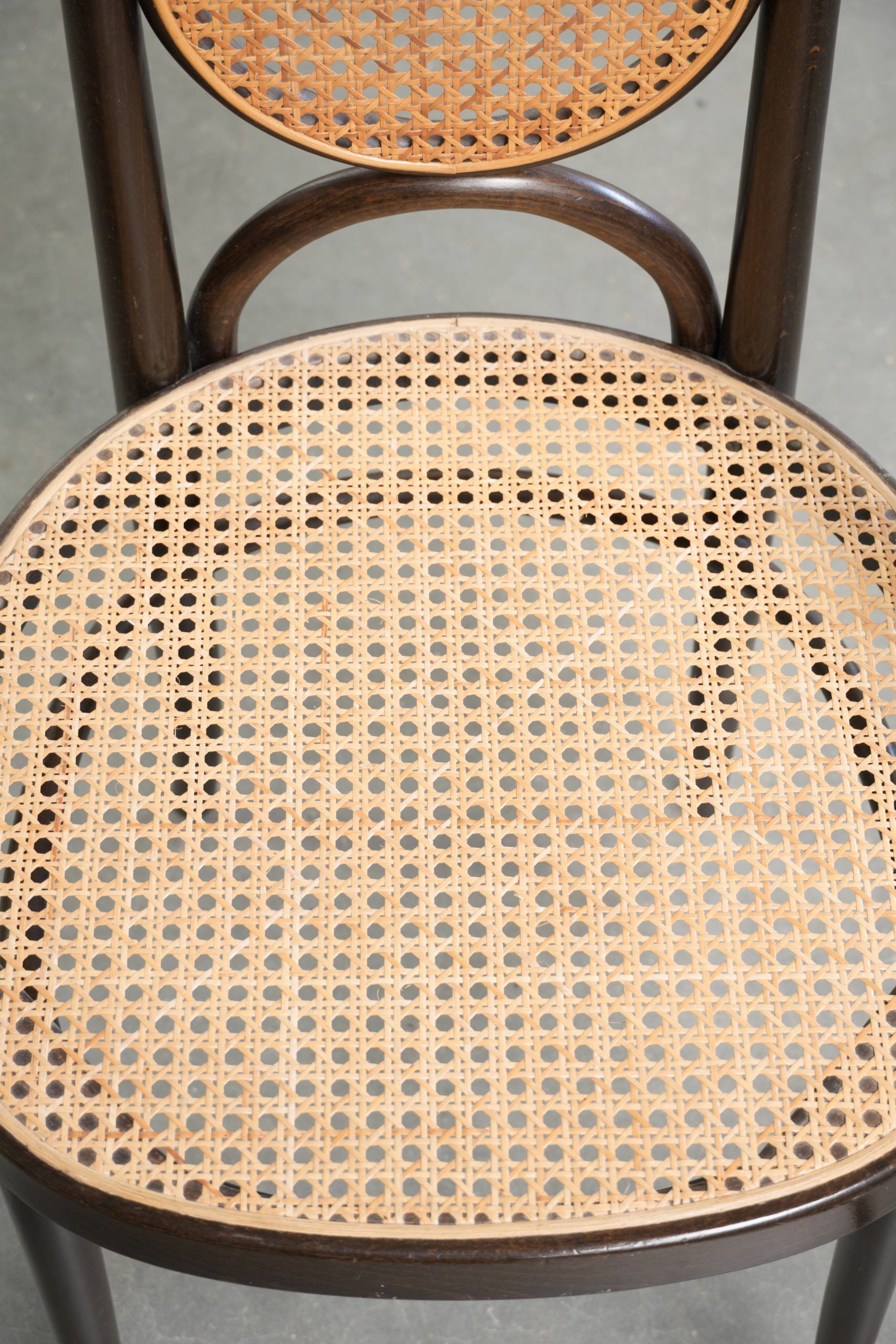 Set of 6 original vintage Thonet chairs model Long John with high back