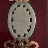 Jewel box, jade, brass, mahogany, china