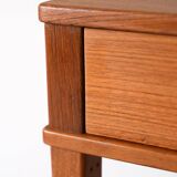 Vintage bedside table with gold handle