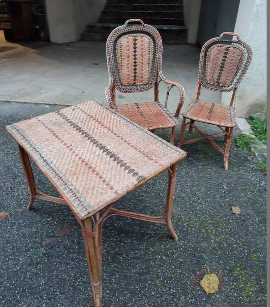 Partie de salon de jardin d'hiver 1930/1940