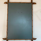 Vintage bamboo mirror, 90x65 cm