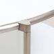 Round coffee table in opaline glass Ikea 1980 Sweden