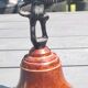 Pair of table bells musician angels in copper metal and bronze