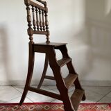 3-step stepladder library chair
