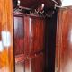 Edwardian mahogany bow-fronted wardrobe by Maple & Co