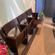 3 vintage wood folding cinema seats