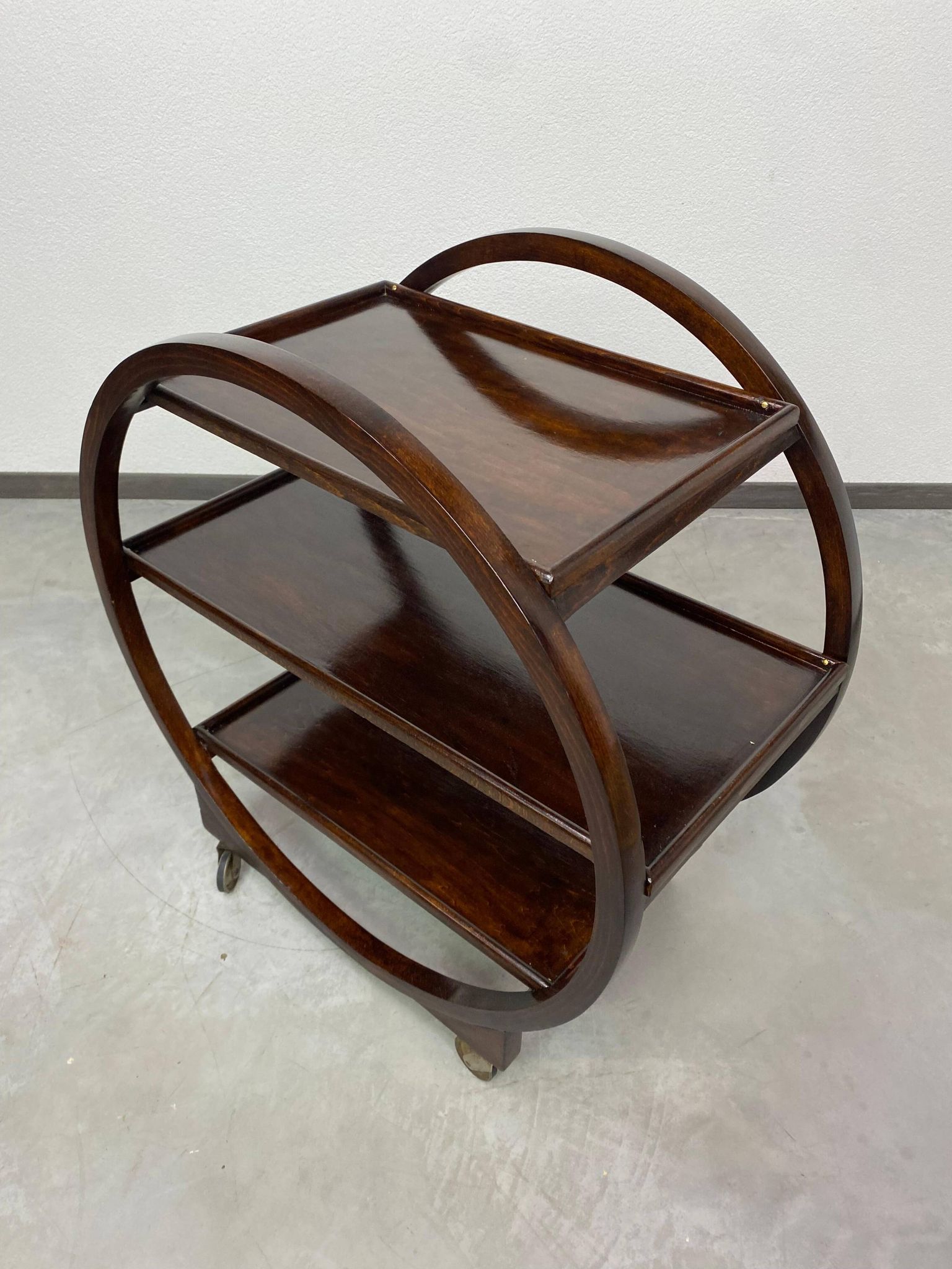 Chariot de service Art déco no.1157 par Thonet Debrecen 1930