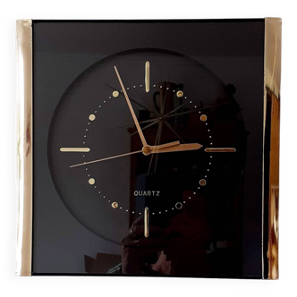 Vintage black/gold wall clock