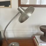 Flexible chrome metal desk lamp, 1970s
