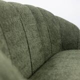 Sofa in bouclette fabric. Contemporary work.