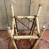 Vintage rattan stool