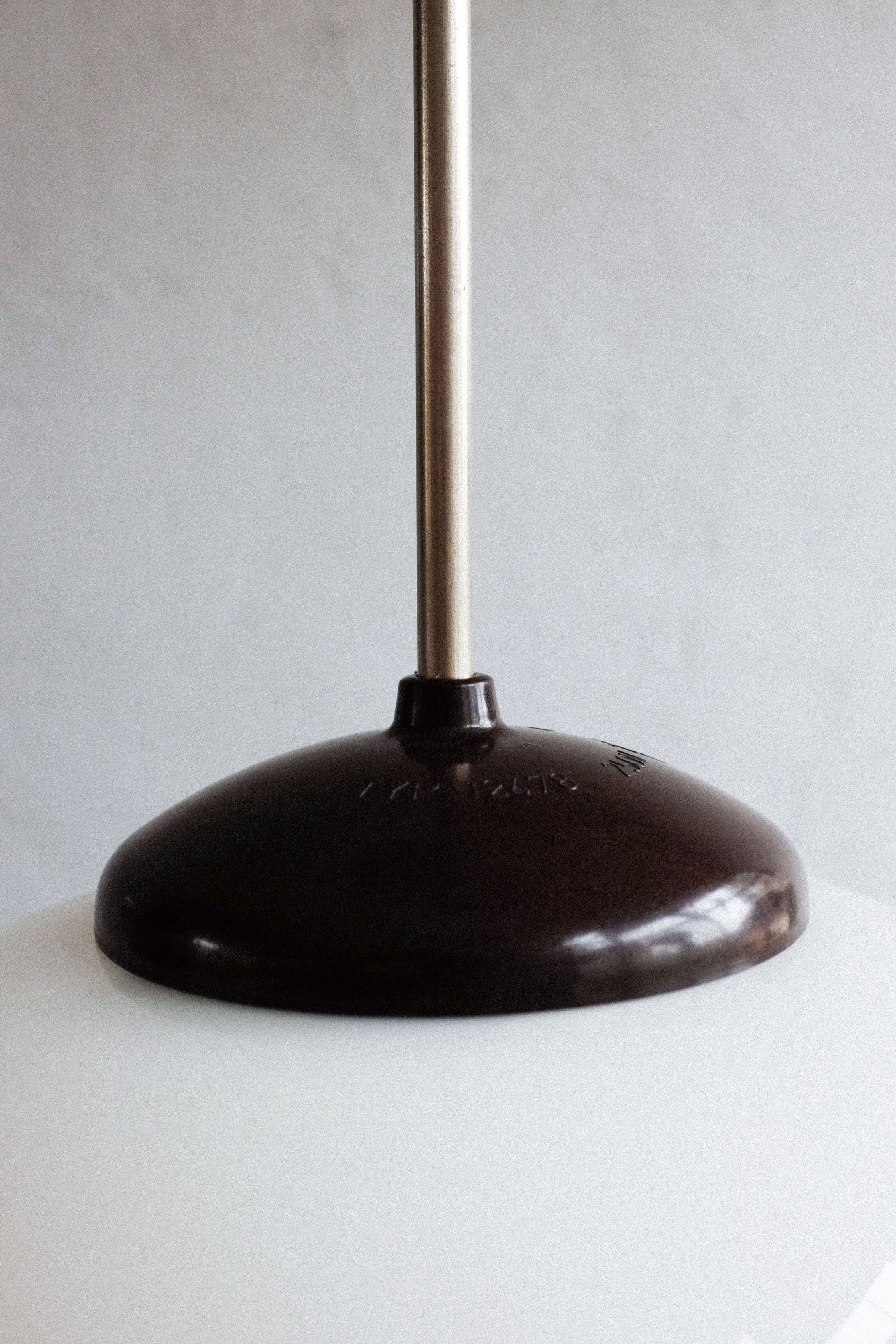 Czechoslovak bakelite hanging school lamp, 1960s
