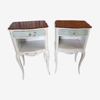Pair of Louis XV style bedsides restyled