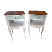 Paire de chevets style Louis XV  relookés