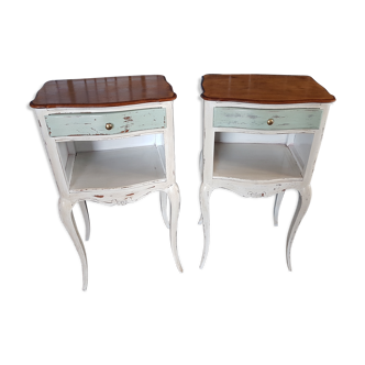 Pair of Louis XV style bedsides restyled