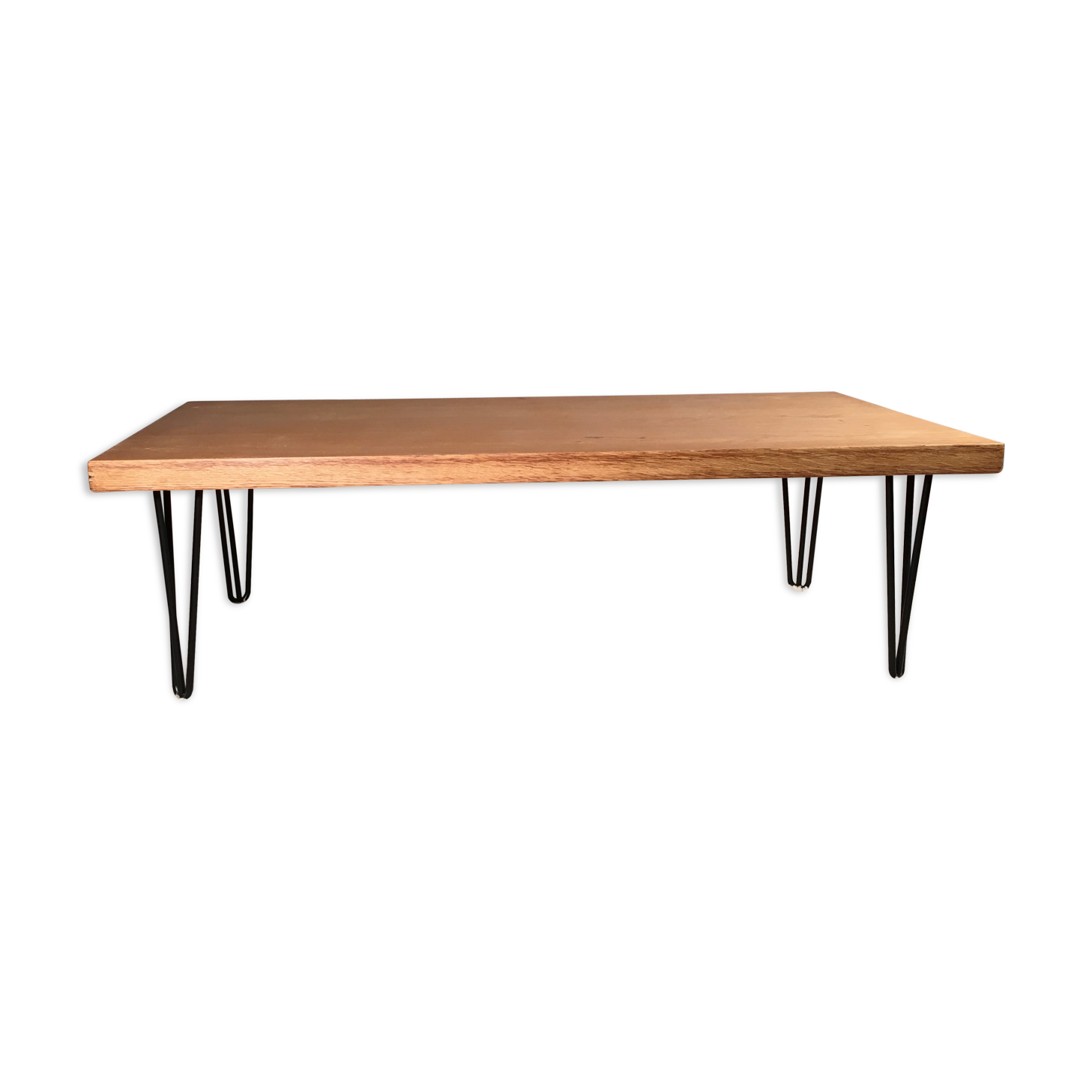 Table basse pieds épingle 1950"s.