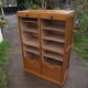 Double oak filing cabinet from the 1950s