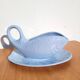Vintage fish-shaped ceramic sauce boat