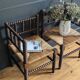 Paire de fauteuils anciens dits "Bobine"