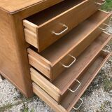 Vintage chest of drawers compass feet