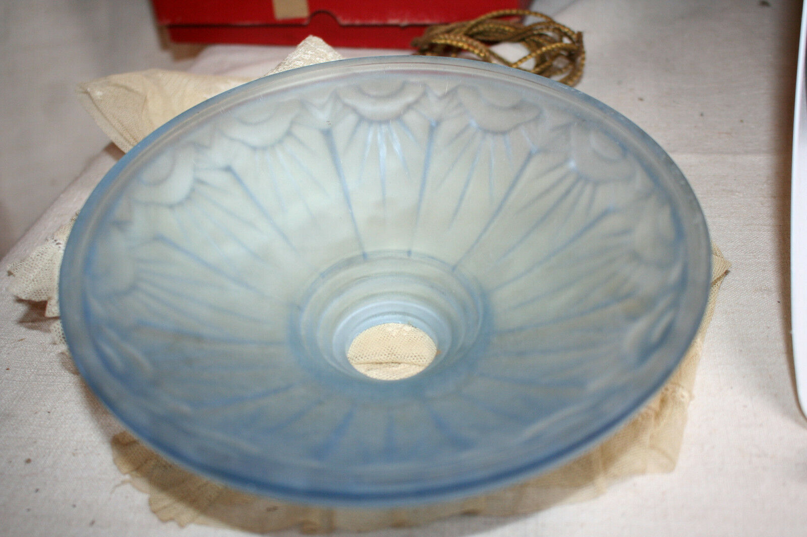 Pair of pressed glass cups