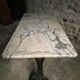 French bistro table made of marble with a cast iron base, 1920s–1930s.