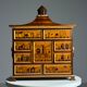 Cabinet d'art en marqueterie allemande