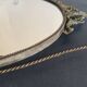 Large French Napoleon III Period Oval Bronze Wall Mirror, 19th Century