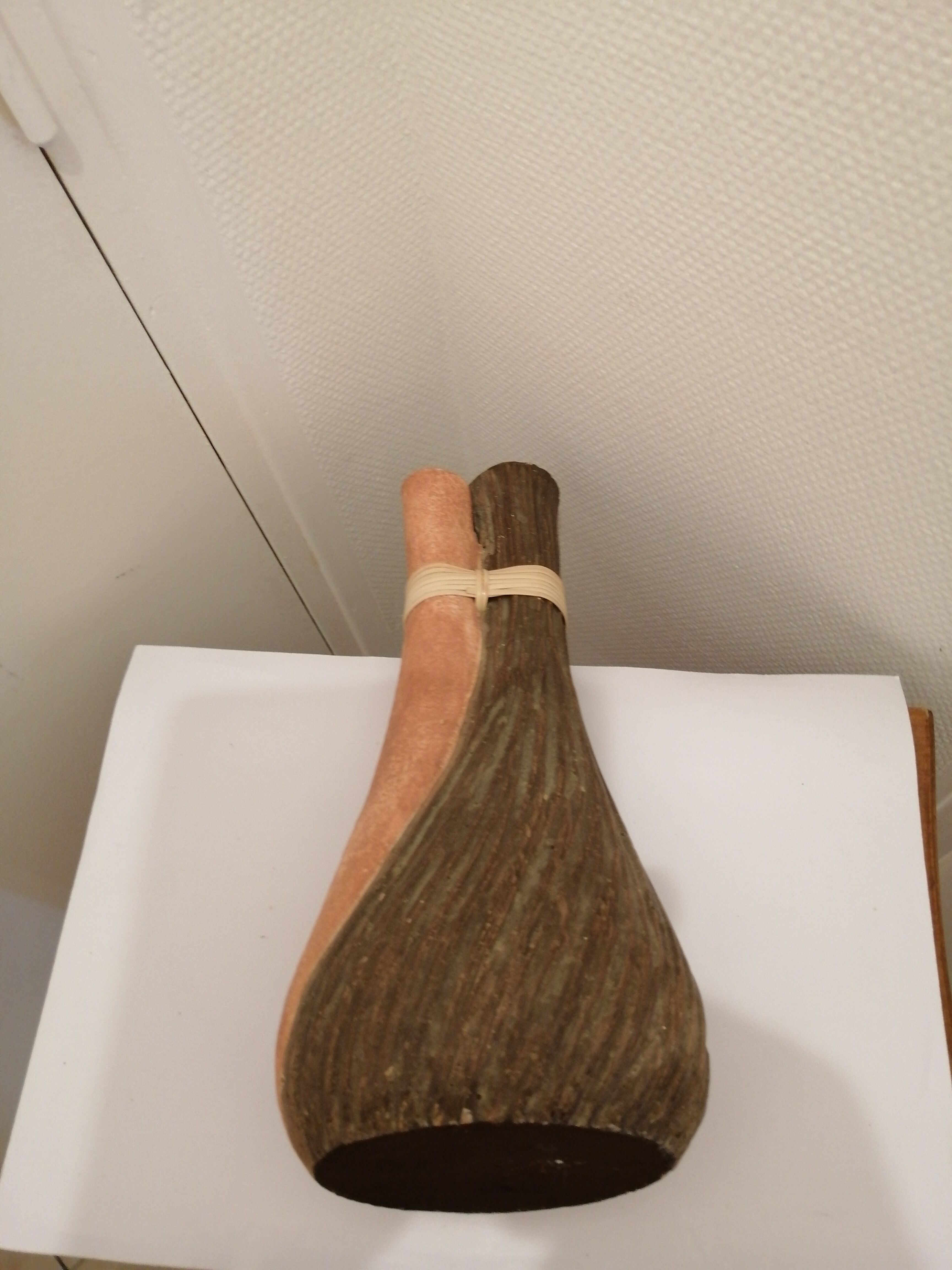 Vase medium double en ceramique 2 couleurs