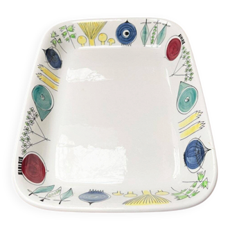Mid-Century decorative bowl plate in Swedish ceramic, Picknick by Marianne Westman for Rörstrand, 1950s.