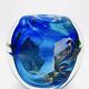 Vase Robert Pierini 2002 Studio Glass 6.3kg Inclusion Polychrome Signed