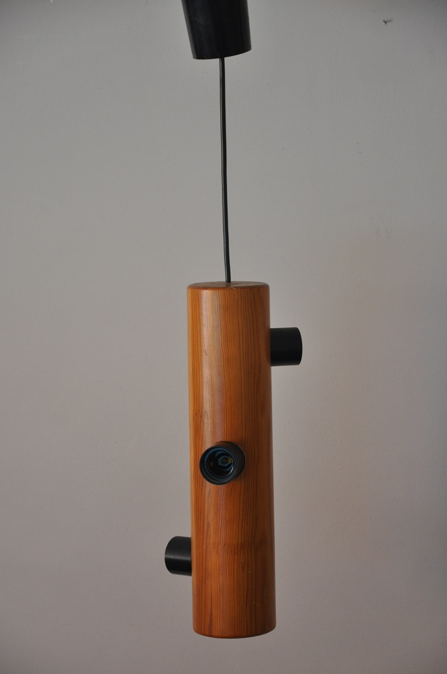 Suspension vintage wood 3 lights