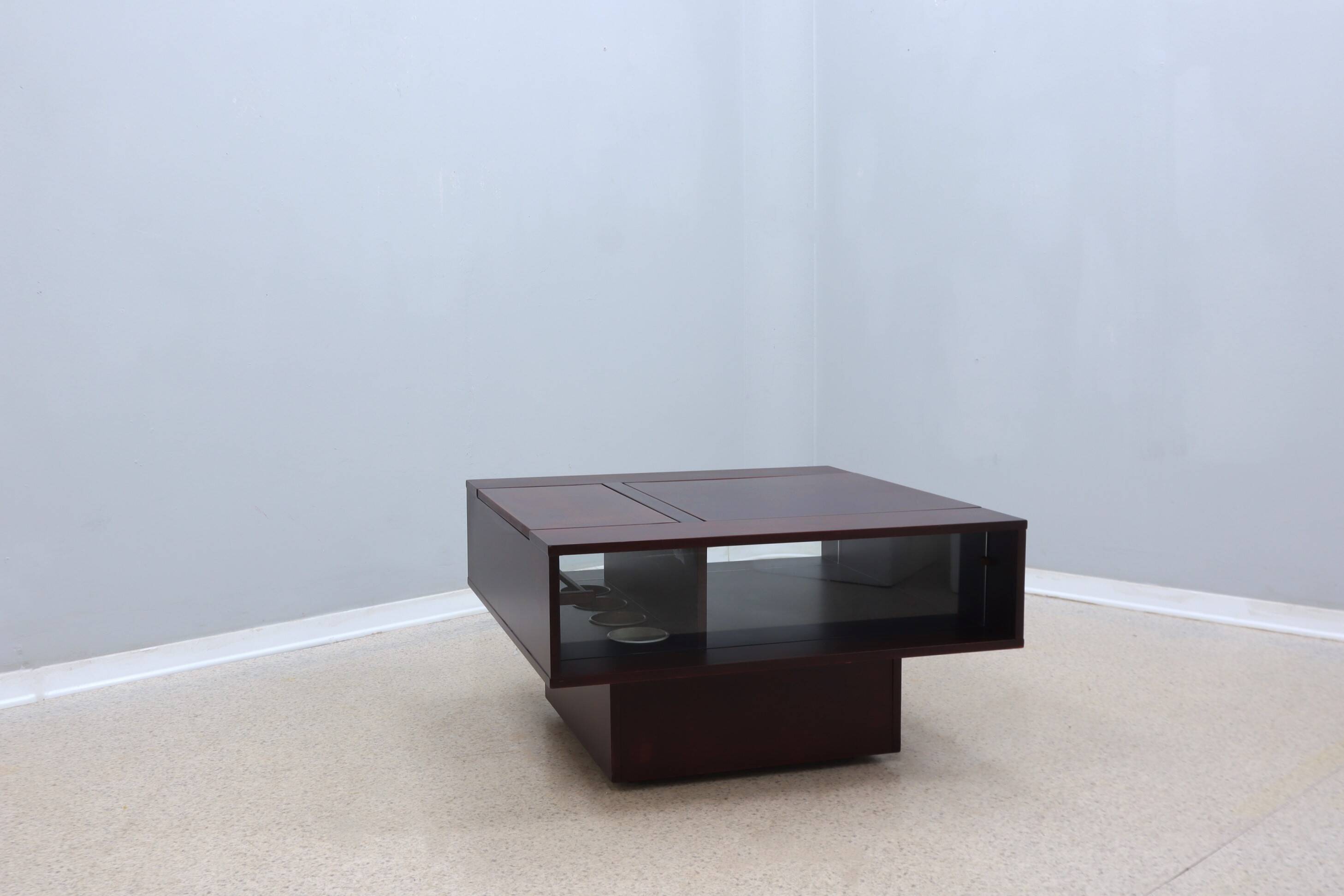 Table basse desserte vintage modulable avec bar 1960