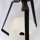 Small 60s metal and opaline light fixture