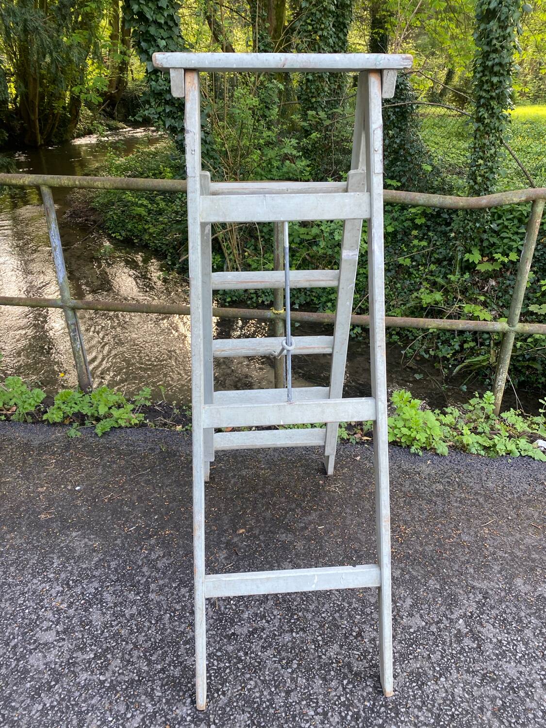 Large stepladder wooden painting ladder