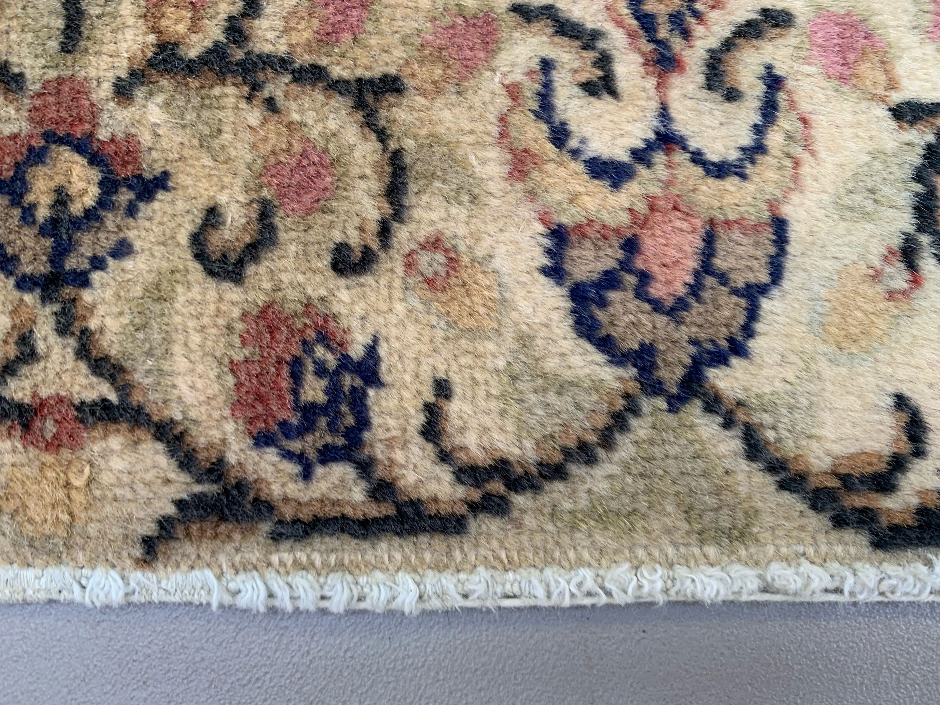 Vintage Turkish Rug 290x195 cm, Tribal Wool Carpet Large