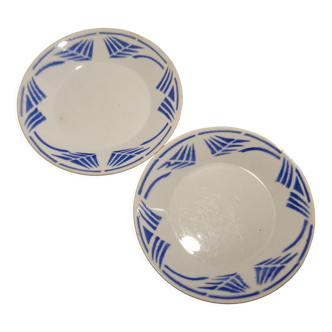 Pair of ravier blue décor "Oceania"