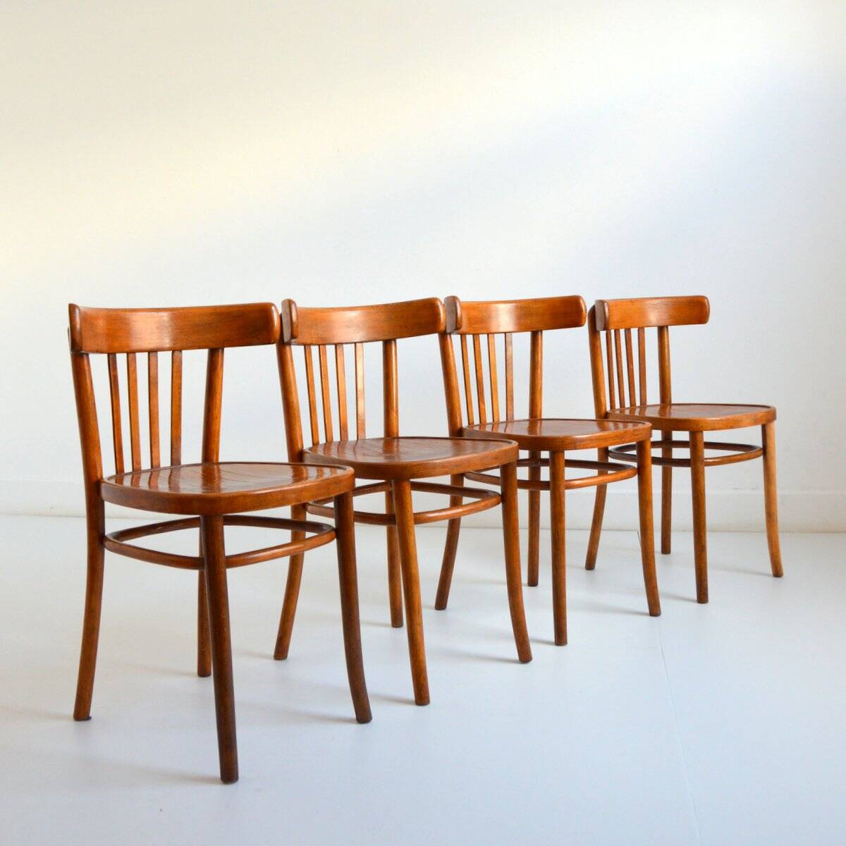 4 Thonet bistro chairs 1950s