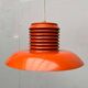 Mid-Century Modern German Space Age Orange Pendant Lamp, 1960s