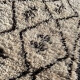 Moroccan berber carpet beni ouarain wool 90x195 cm