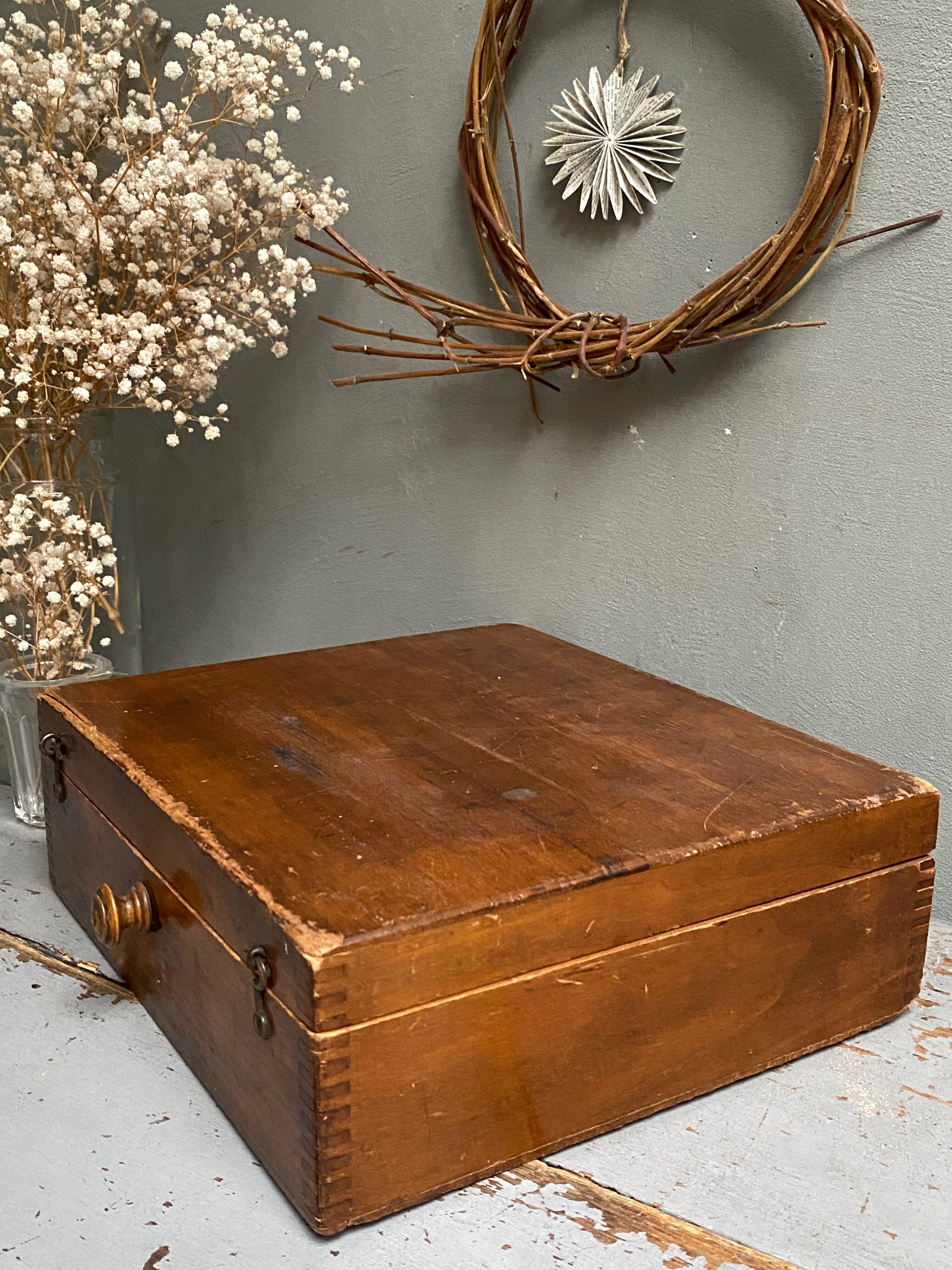 Small wooden chest