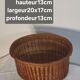 Rattan plant pot